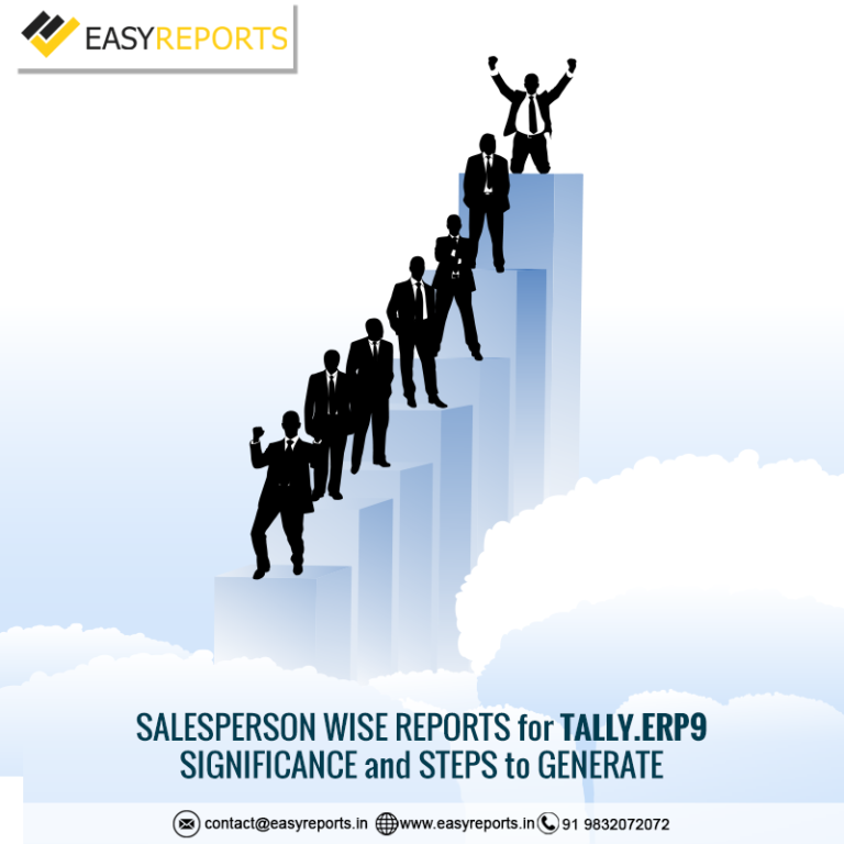 Salesperson wise reports for Tally.ERP9 – Significance and Steps to generate