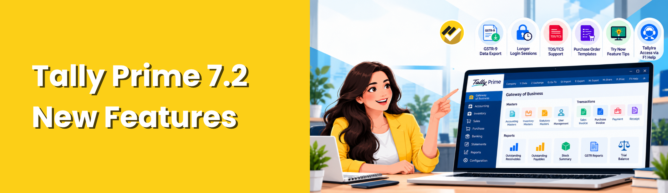 Tally Prime 7.2 New Features