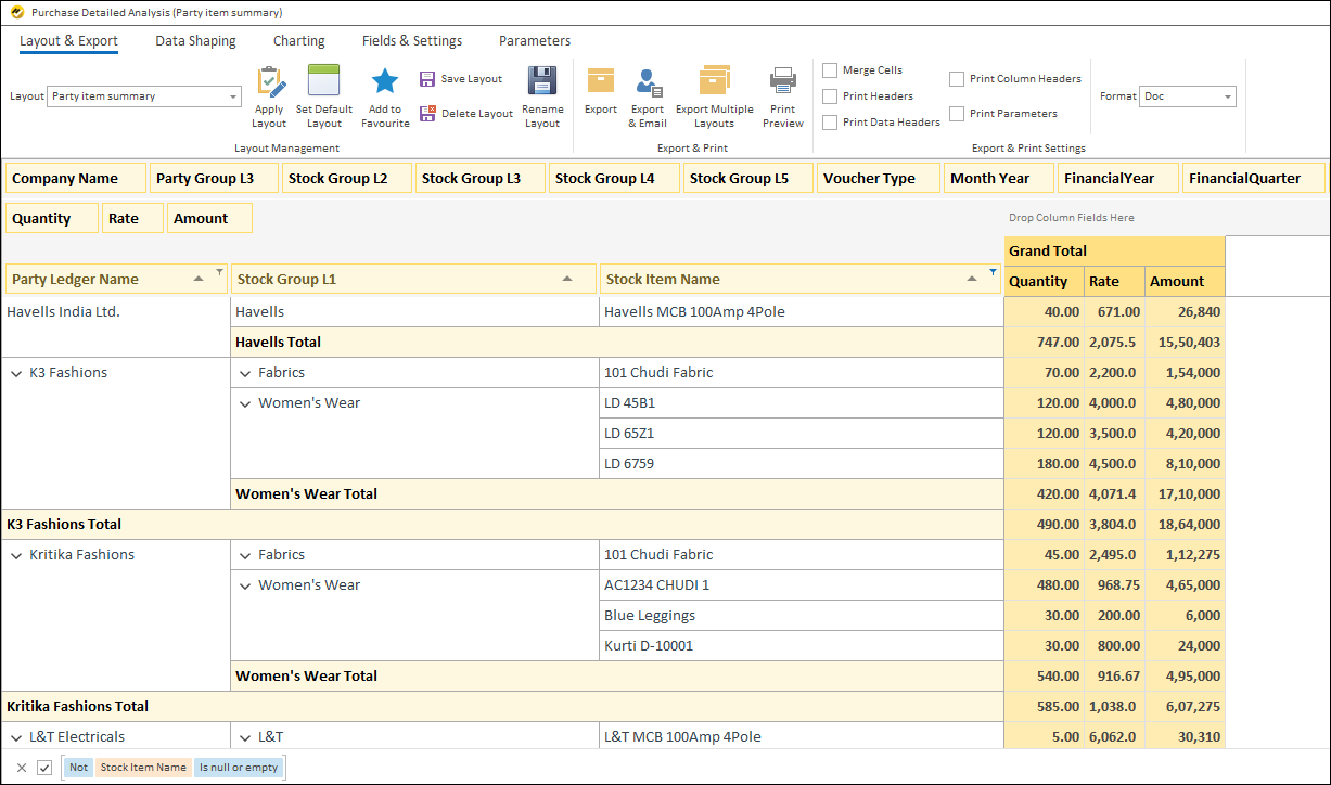 How to Analyze Purchase Data from Tally - Easy Reports